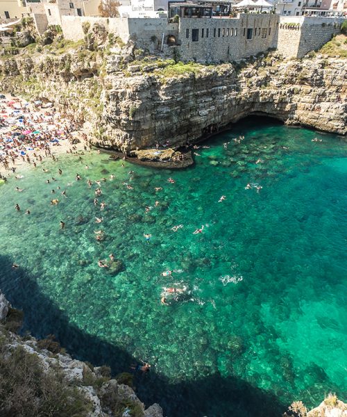 The wonderful village of Polignano a Mare in southern Italy